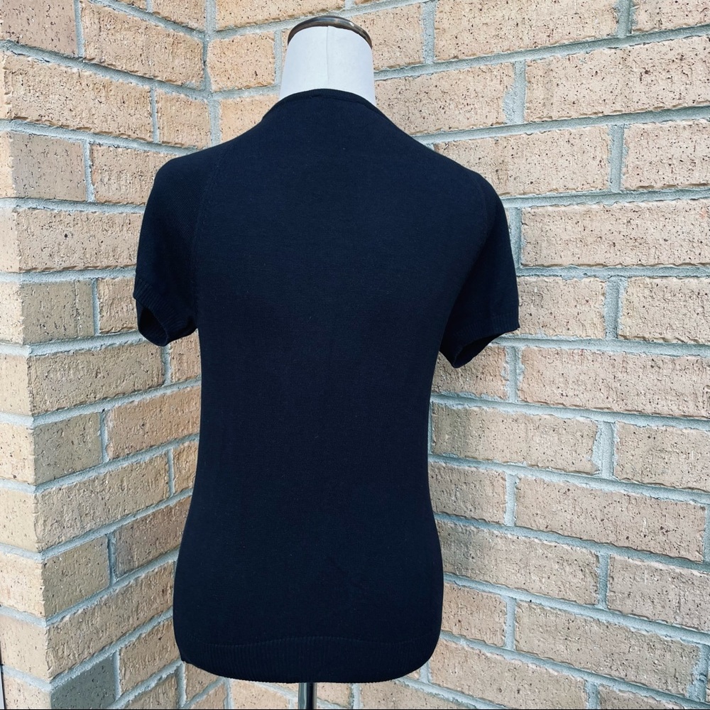 TARGET Black Diamante Knit Top Size Small Casual Office Work Event - Picture 3 of 7